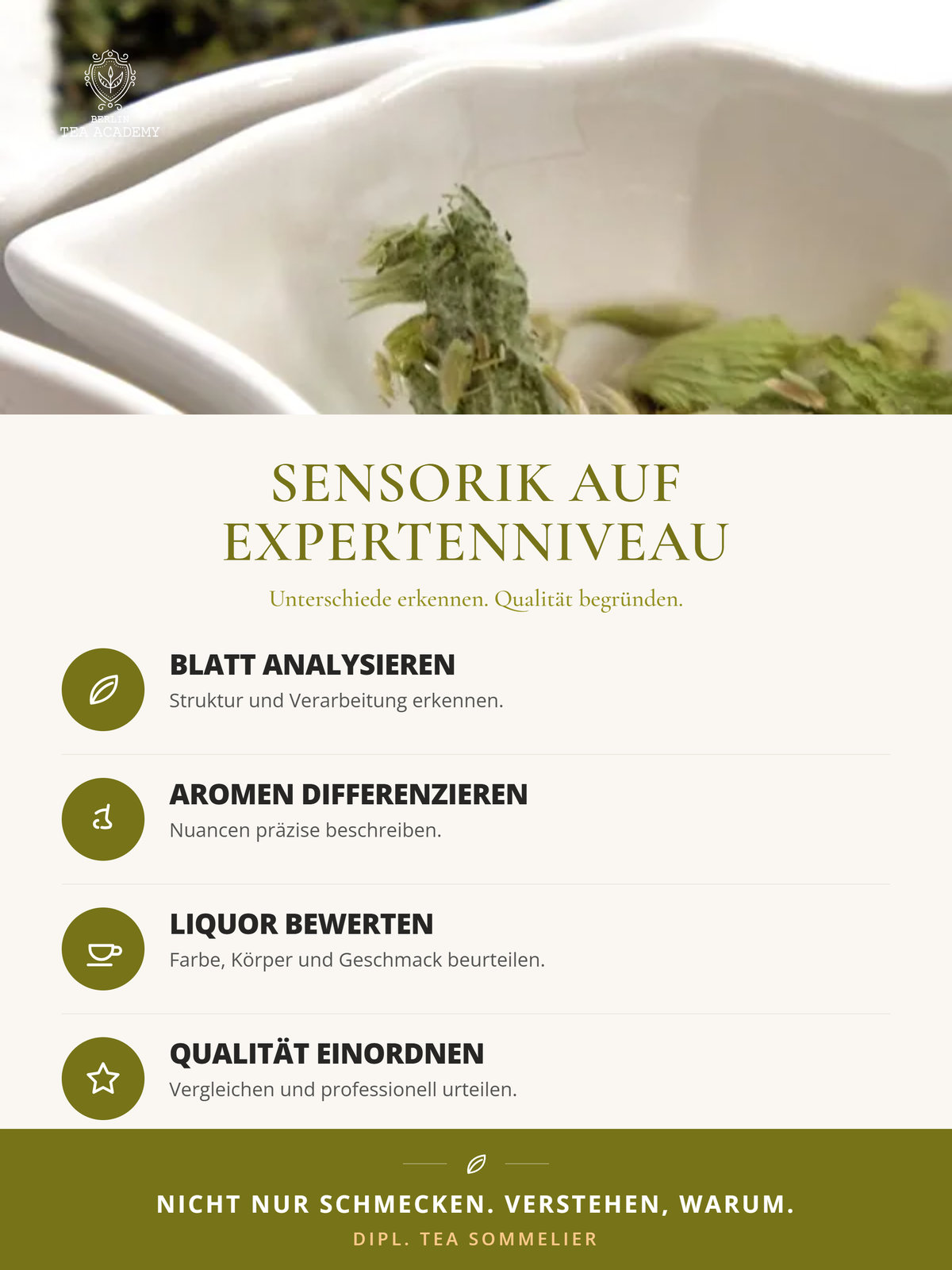 Aufbaukurs Dipl. Tea Sommelier